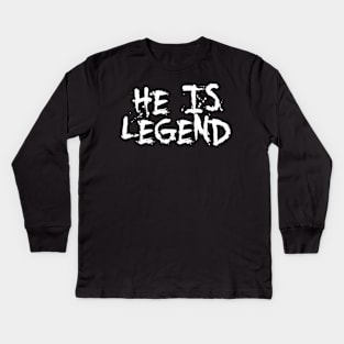 He Is Legend Merch He Is Legend Logo Kids Long Sleeve T-Shirt